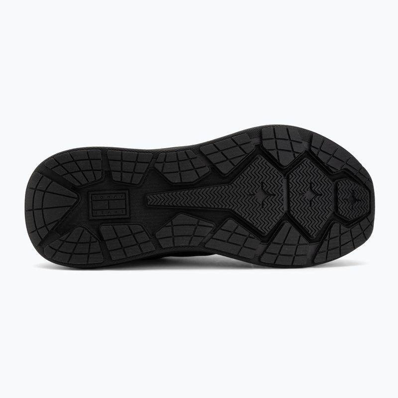 Мъжки обувки Tommy Jeans Runn Leather triple black 4