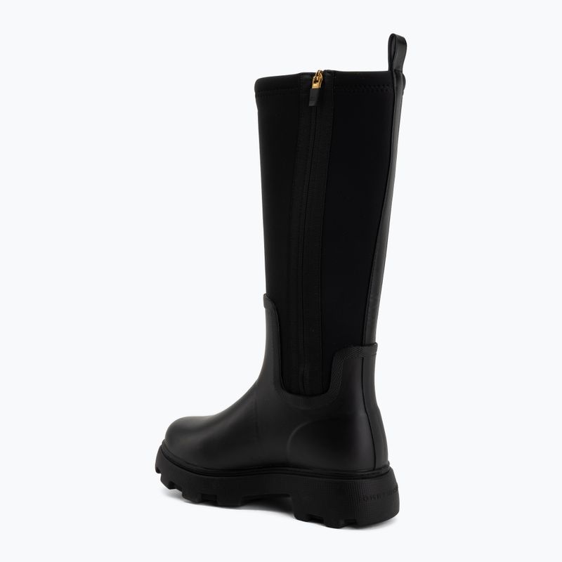 Дамски гумени ботуши Tommy Hilfiger Stamp Warm Knee black 3