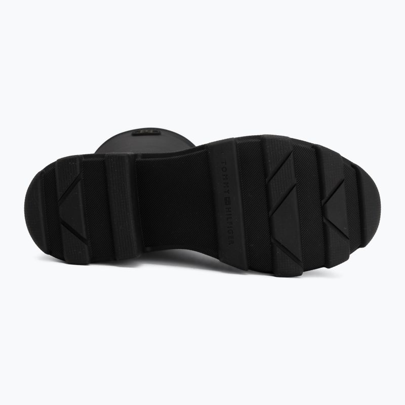 Дамски гумени ботуши Tommy Hilfiger Stamp Warm Knee black 4