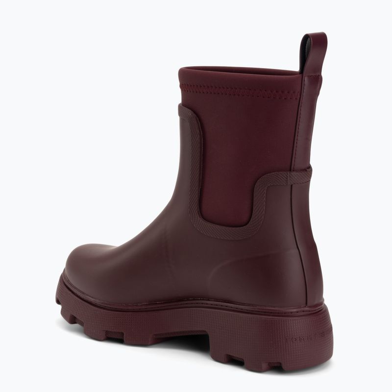 Дамски гумени ботуши Tommy Hilfiger Stamp Warm Ankle oxblood 3