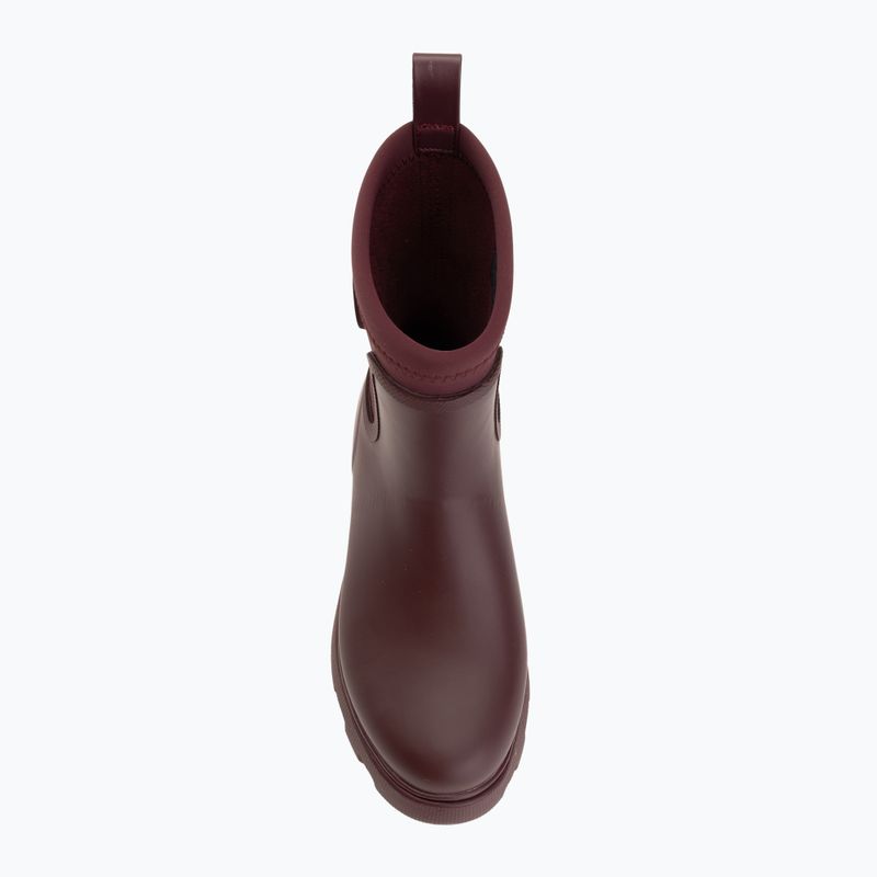 Дамски гумени ботуши Tommy Hilfiger Stamp Warm Ankle oxblood 5