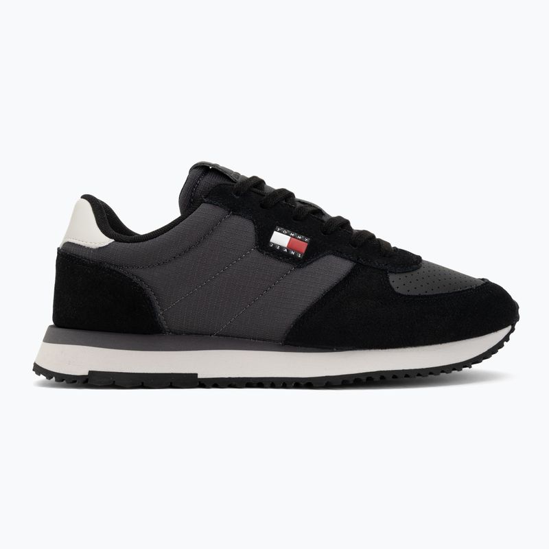 Мъжки обувки Tommy Jeans Runner Flag Mix washed black/stratus grey 2