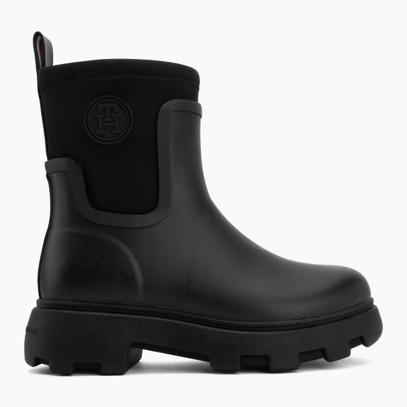 Дамски гумени ботуши Tommy Hilfiger Stamp Warm Ankle black 2