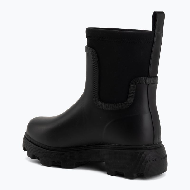 Дамски гумени ботуши Tommy Hilfiger Stamp Warm Ankle black 3