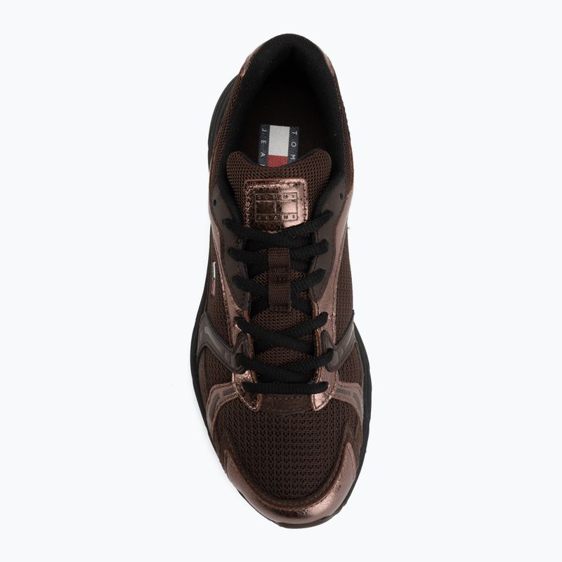 Дамски обувки Tommy Hilfiger TJW Modern Runner Metallics fondant brown 5