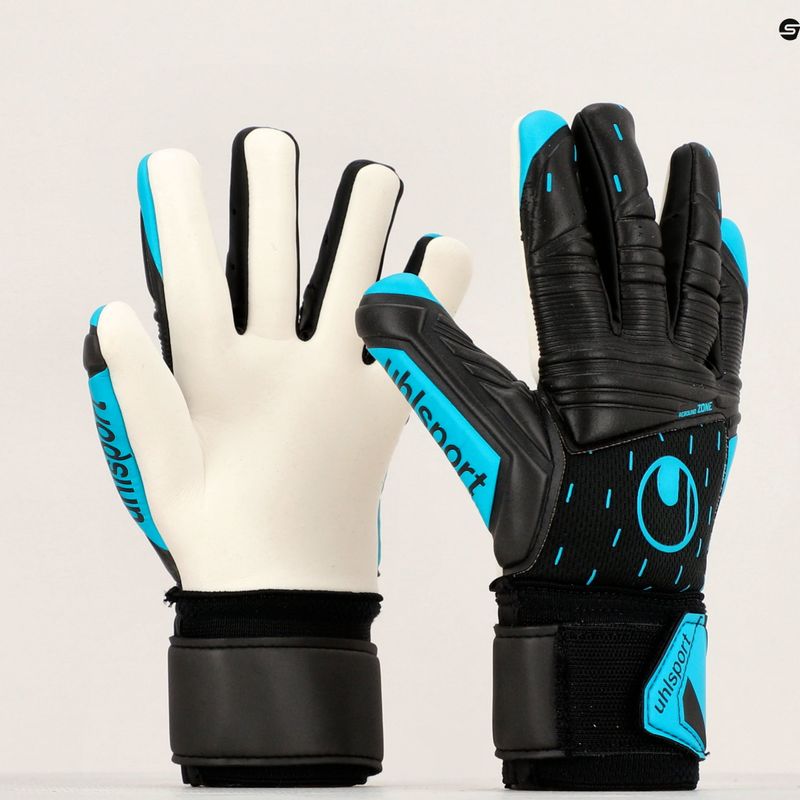 Uhlsport Classic Soft Hn Comp вратарски ръкавици черни/сини/бели 8