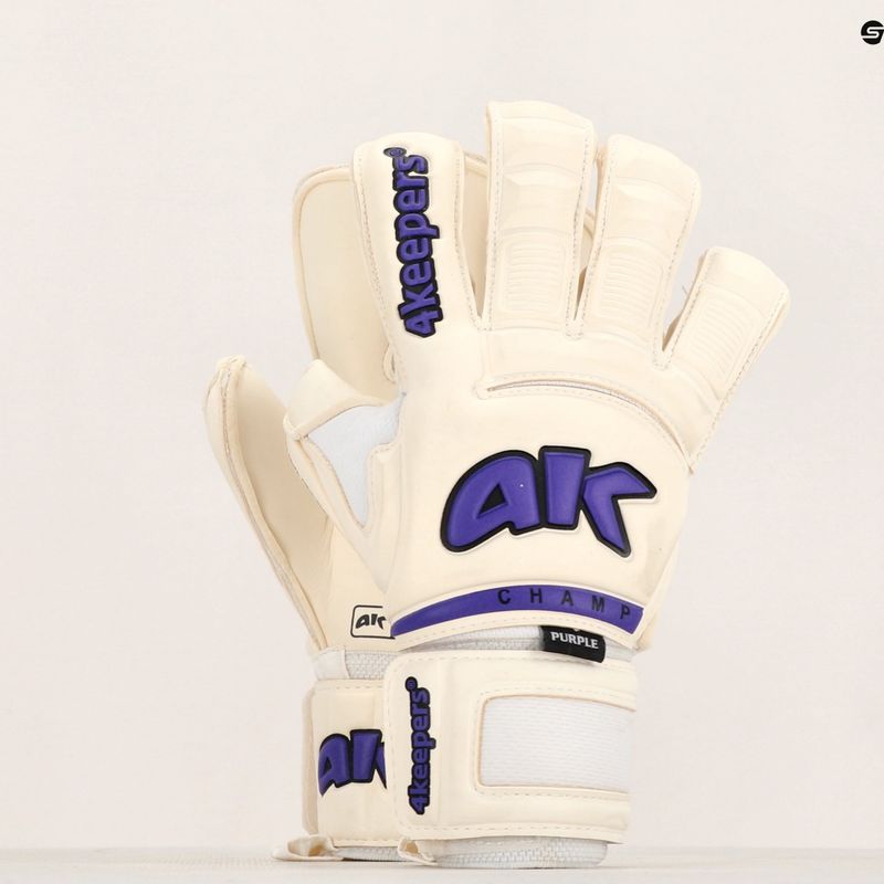 4Keepers Champ Purple VI вратарски ръкавици бели 12