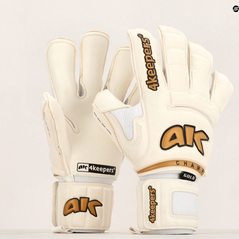 4Keepers Champ Gold VI вратарска ръкавица бяла 5