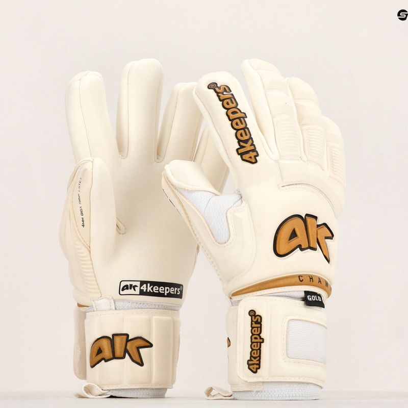 4Keepers Champ Gold VI вратарска ръкавица бяла 12