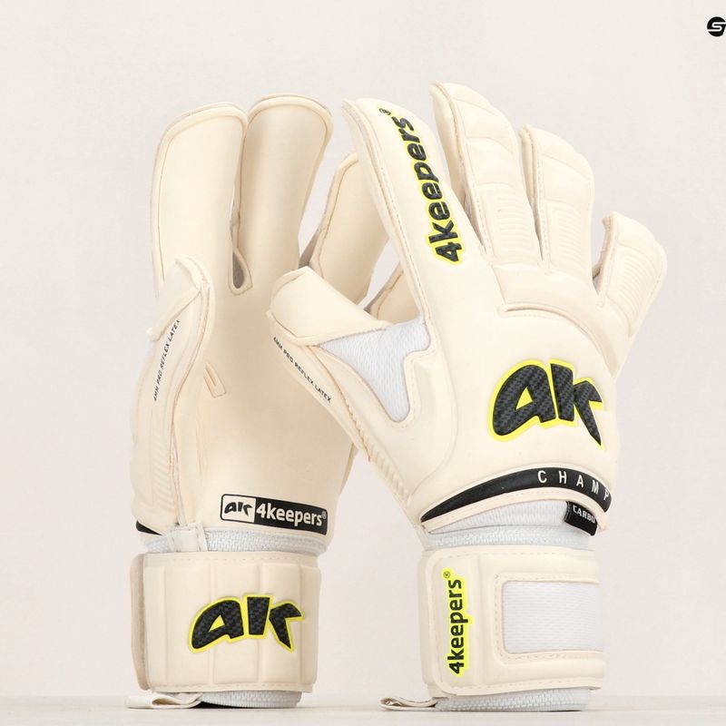 4Keepers Champ Carbo VI вратарски ръкавици бели 5