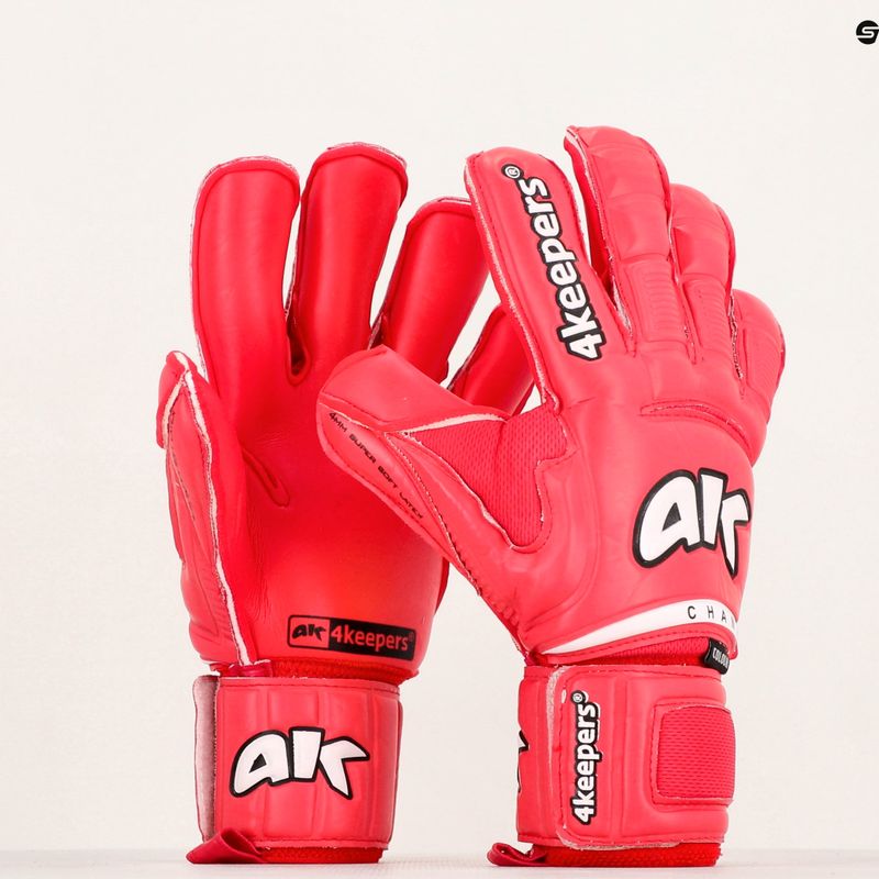 4Keepers Champ Colour Red VI вратарски ръкавици червени 5