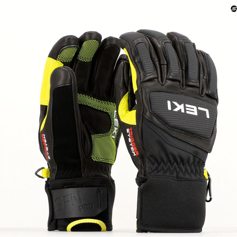 Мъжка ски ръкавица LEKI Griffin Pro 3D black/neon 6
