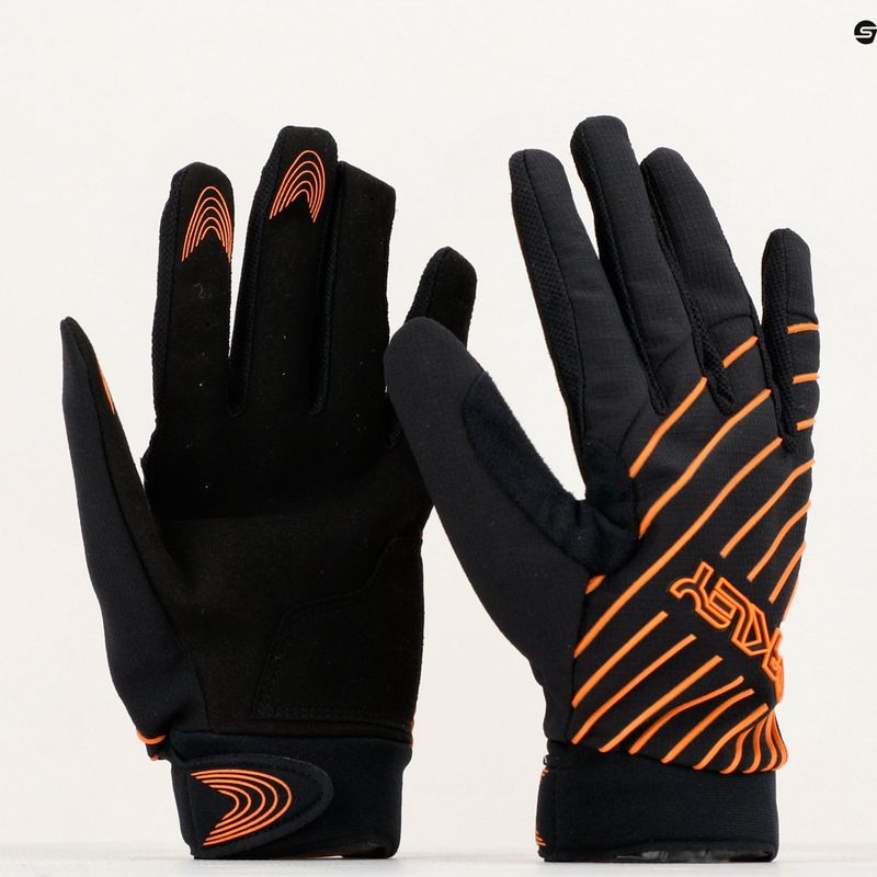 Oakley Drop In Mtb Glove 2.0 мъжки ръкавици за колоездене черно и оранжево FOS901323 3