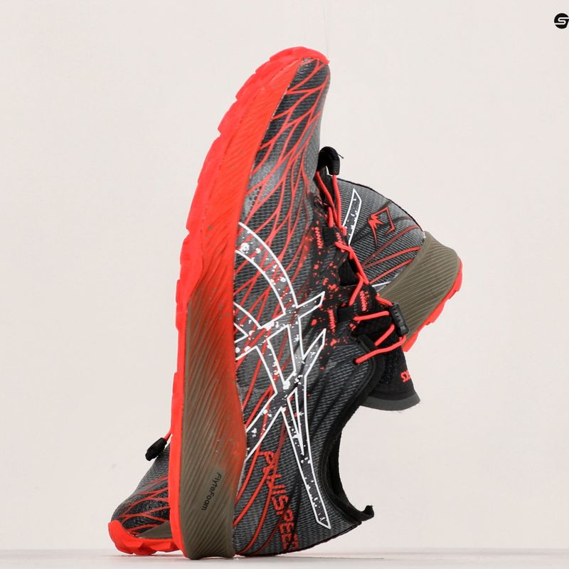 ASICS мъжки обувки за бягане Fujispeed black/cherry tomato 15