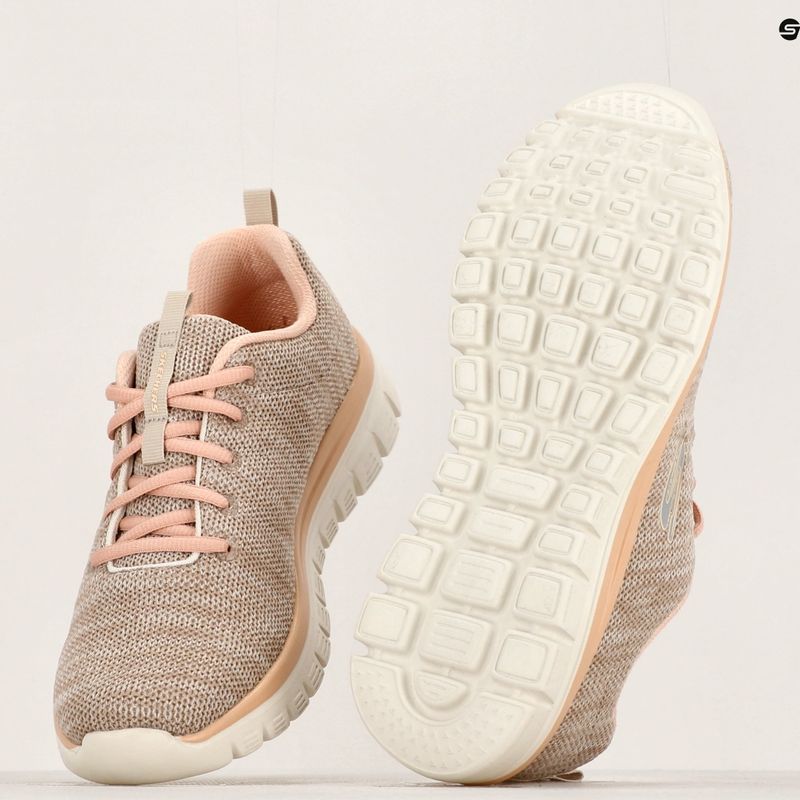 Дамски обувки за обучение SKECHERS Graceful Twisted Fortune natural/coral 13