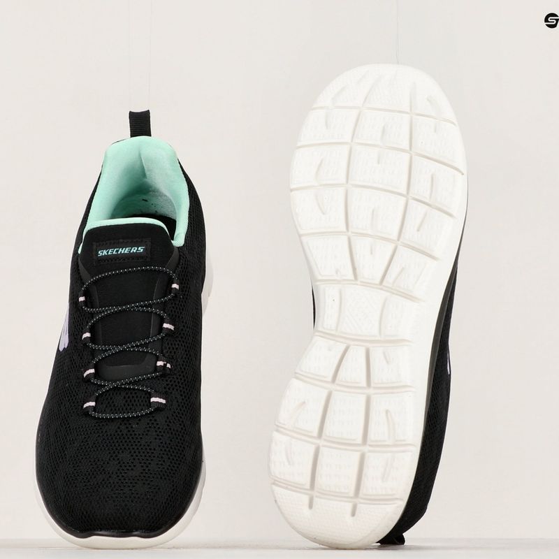 Дамски обувки за обучение SKECHERS Summits Leopard Spot black/aqua 10