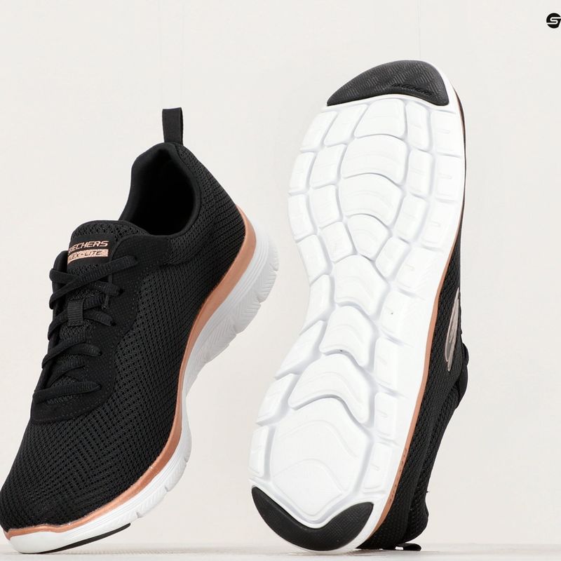Дамски обувки за тренировка SKECHERS Flex Appeal 4.0 Brilliant View black/rose gold 9
