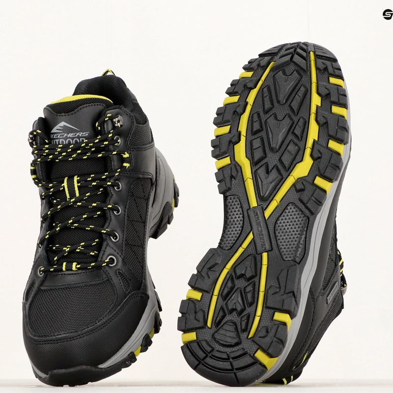 SKECHERS Selmen Melano мъжки обувки за трекинг черни 14