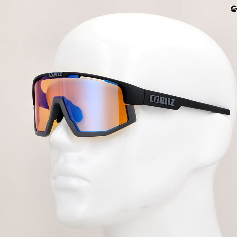 Bliz Vision Nano Optics Nordic Light S2 матово черно/светло коралово/оранжево синьо мулти очила за велосипед 11