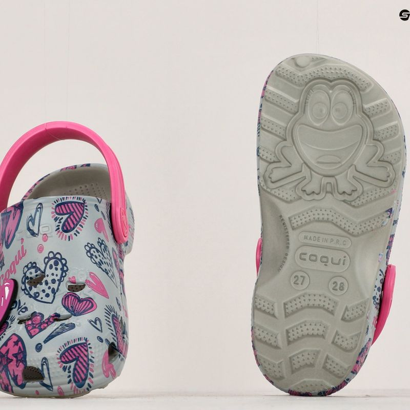 Coqui Little Frog mid.grey/fuchsia love/amulet детски сандали 14