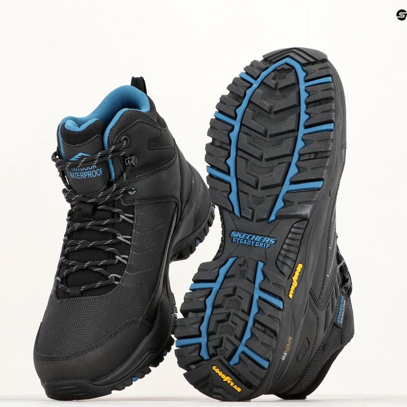 SKECHERS Arch Fit Dawson Raveno черни мъжки обувки за трекинг 14