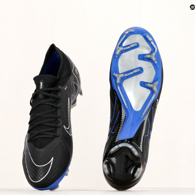 Nike Zoom Mercurial Vapor 15 Pro FG черни/хром/хипер реални футболни обувки 8
