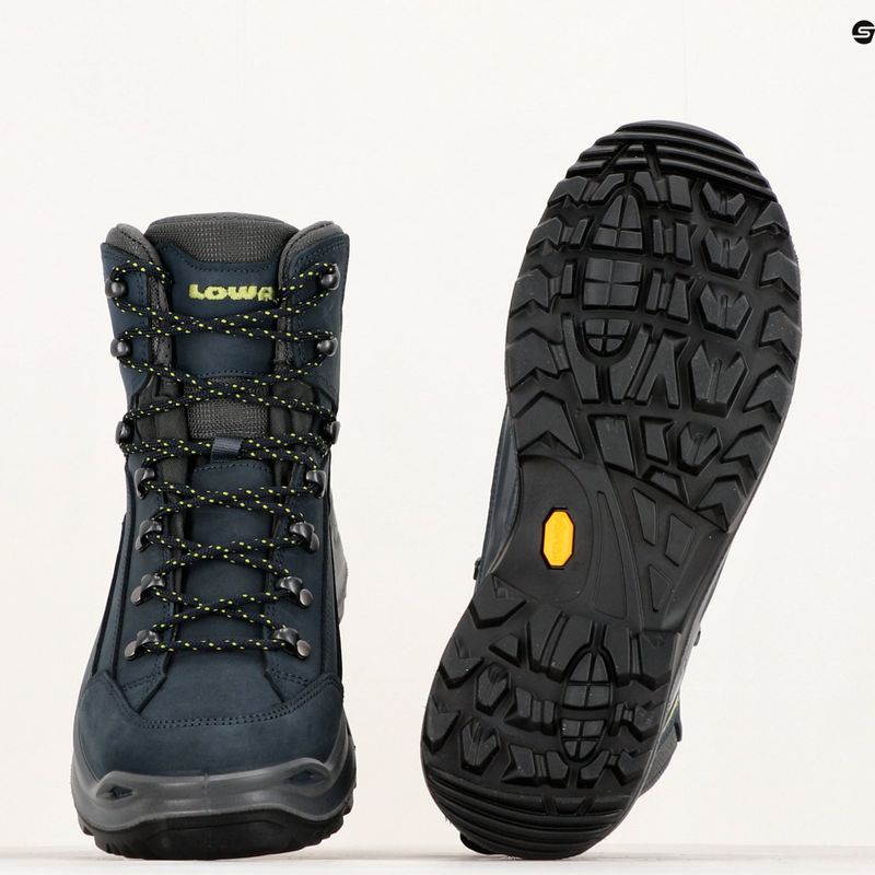 Ботуши LOWA Renegade GTX Mid dunkelelblau/limone 10