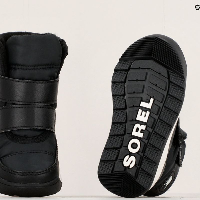 Детски ботуши за сняг Sorel Whitney II Strap WP black/sea salt 16
