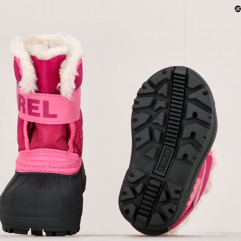Детски ботуши за сняг Sorel Snow Commander тропическо розово/дълбоко русо 15