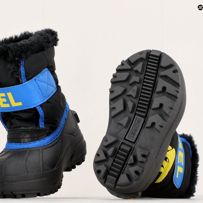 Детски ботуши за сняг Sorel Snow Commander черни/супер сини 15