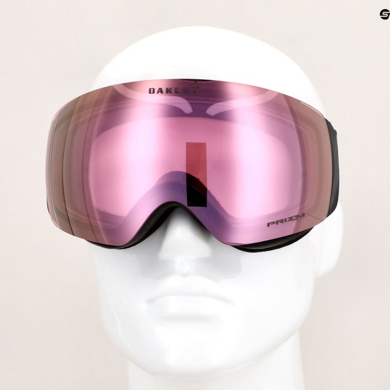Oakley Flight Deck matte black/prizm snow hi pink ски очила 8