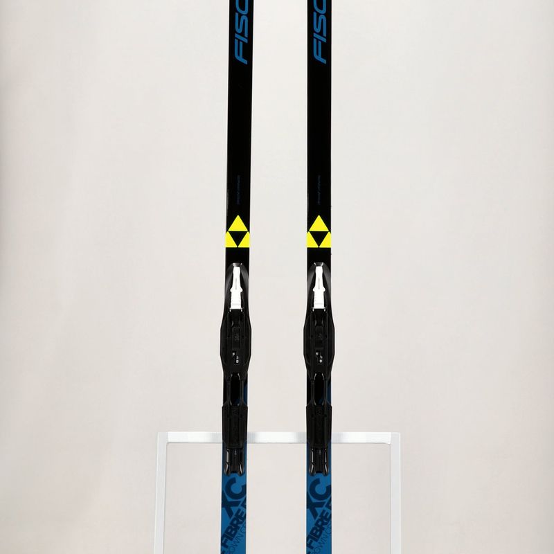 Ски за ски бягане Fischer Fibre Crown EF Mounted + връзки Tour Step-In black/blue 9