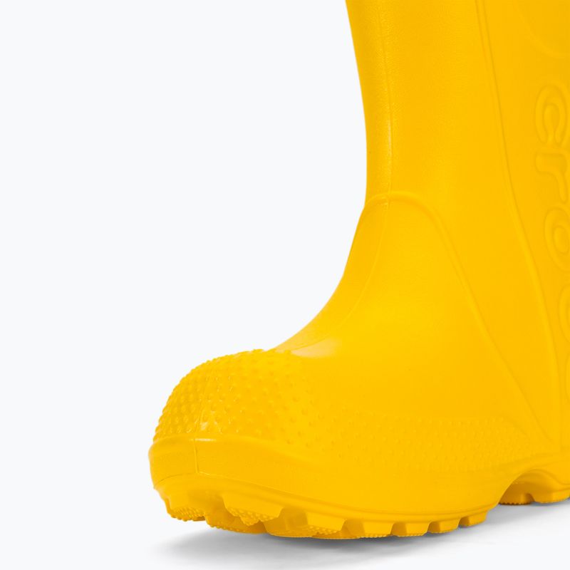 Crocs Дръжка дъждовна обувка за деца жълта 8