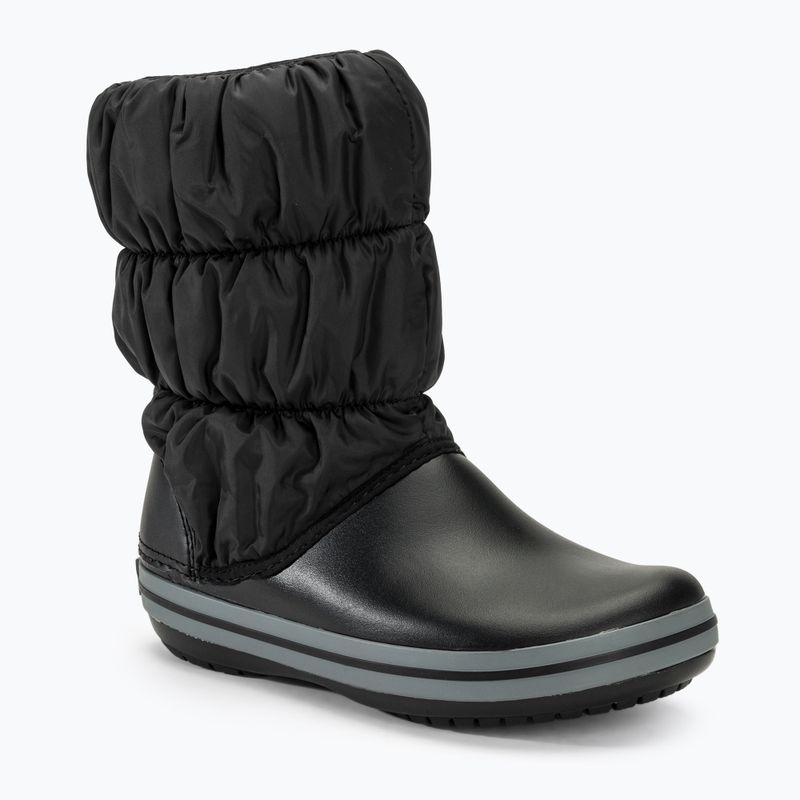 Дамски ботуши за сняг Crocs Winter Puff black/charcoal