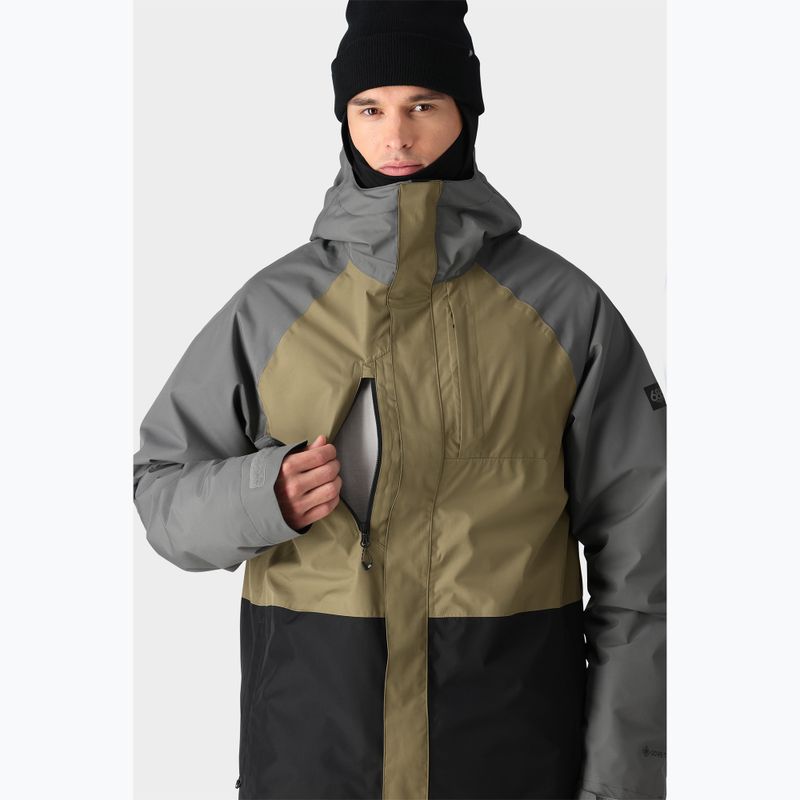 Мъжко яке за сноуборд 686 Gore-Tex Core Insulated rhino grey colorblock 5