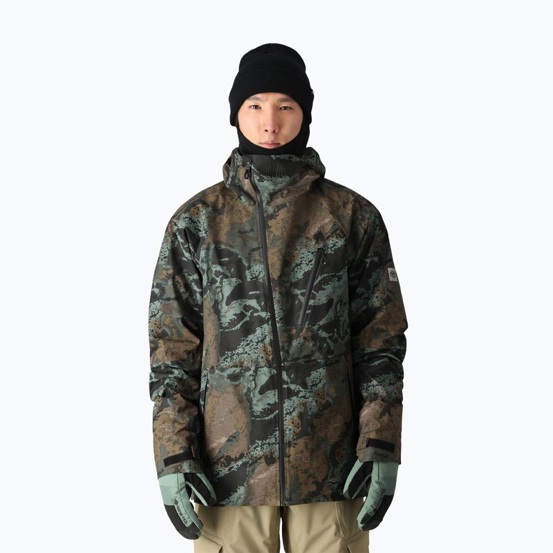 Мъжко яке за сноуборд 686 Hydra Thermagraph cypress green hemisphere
