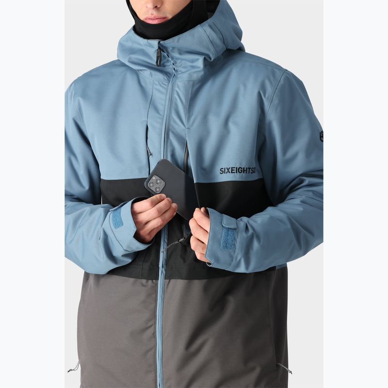 Мъжко яке за сноуборд 686 Smarty 3 в 1 Form stellar blue colorblock 6