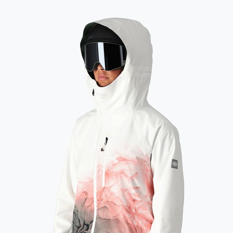Дамско яке за сноуборд 686 Hydra white cypress cloudbreak 4