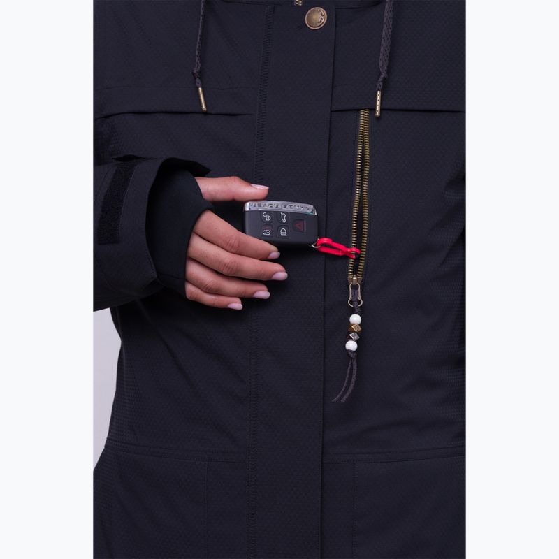Дамско яке за сноуборд 686 Spirit black geo jacquard 5