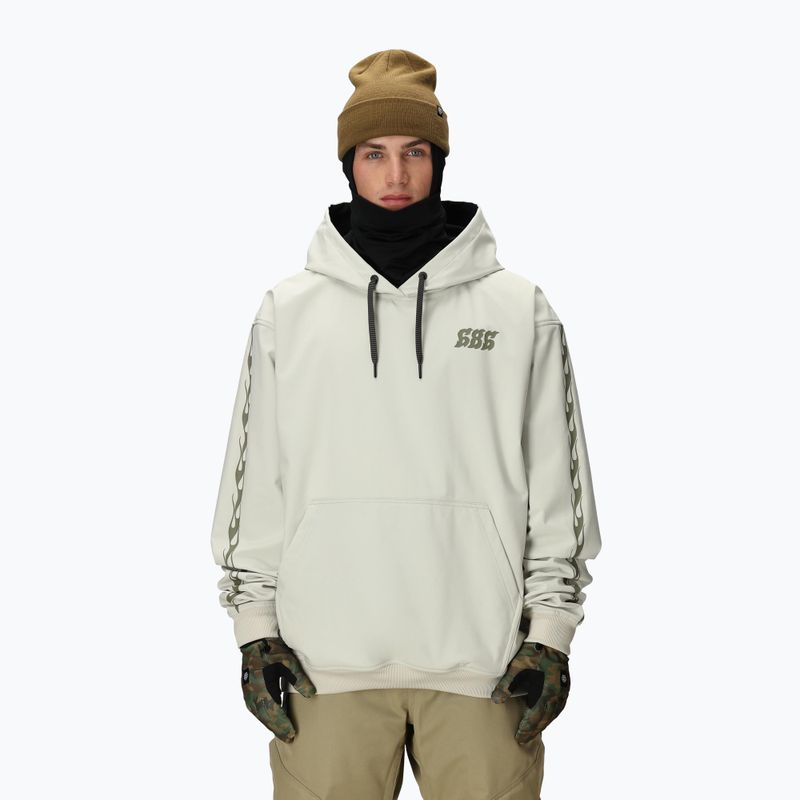 Мъжки суитшърт за сноуборд 686 Waterproof Team Hoody limestone