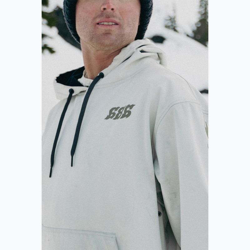 Мъжки суитшърт за сноуборд 686 Waterproof Team Hoody limestone 9