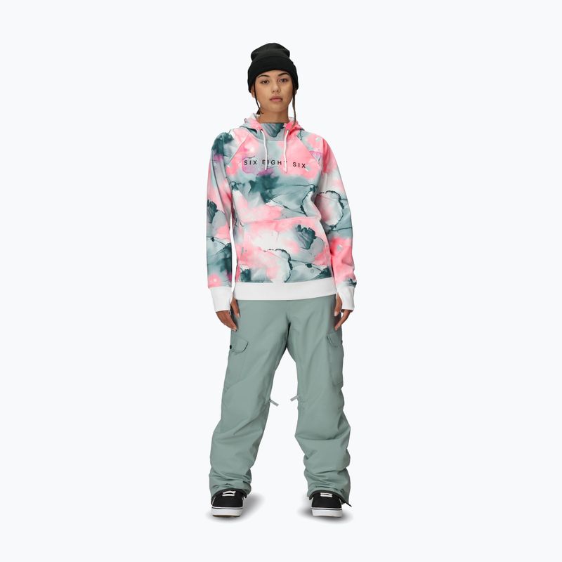 Дамски суитшърт за сноуборд 686 Bonded Fleece Pullover Hoody geranium pink ink 2