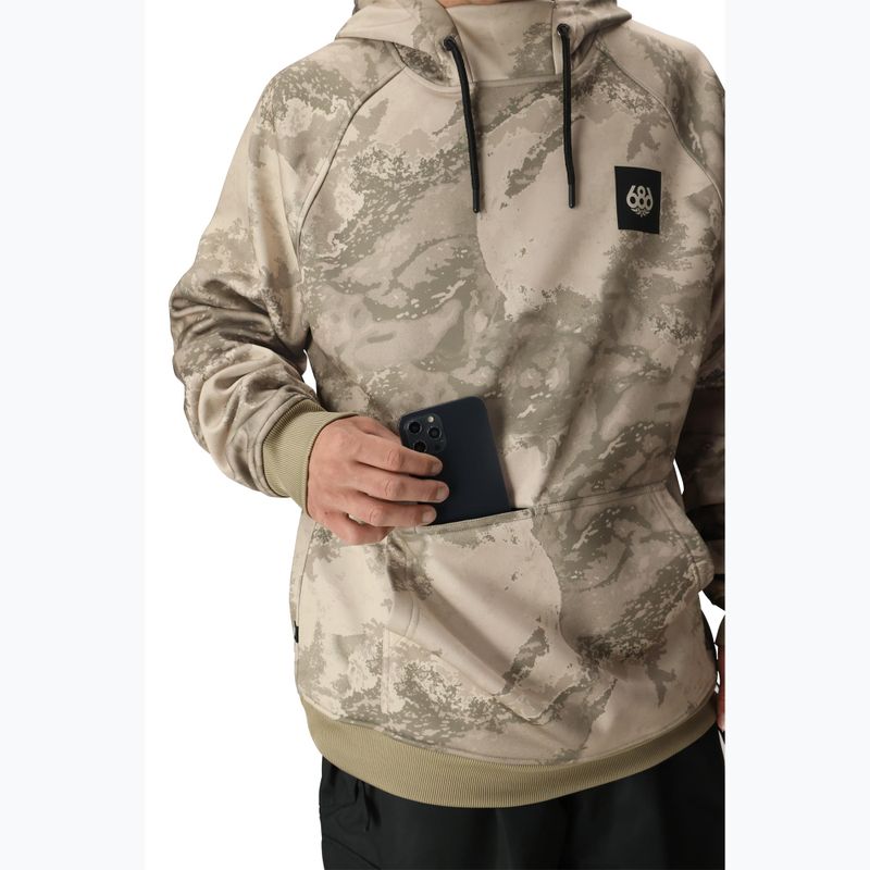 Мъжки суитшърт за сноуборд 686 Bonded Fleece limestone hemisphere print 5
