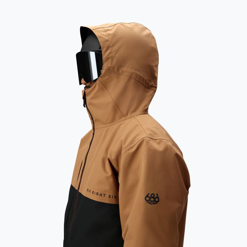Мъжко яке за сноуборд 686 Smarty 3IN1 Form caramel colour block 7