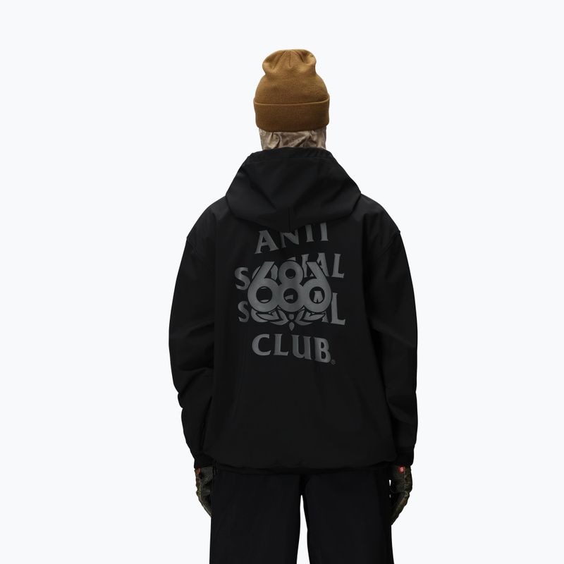 Мъжки суитшърт за сноуборд 686 x ASSC F1 Waterproof Team Hoody assc black 2