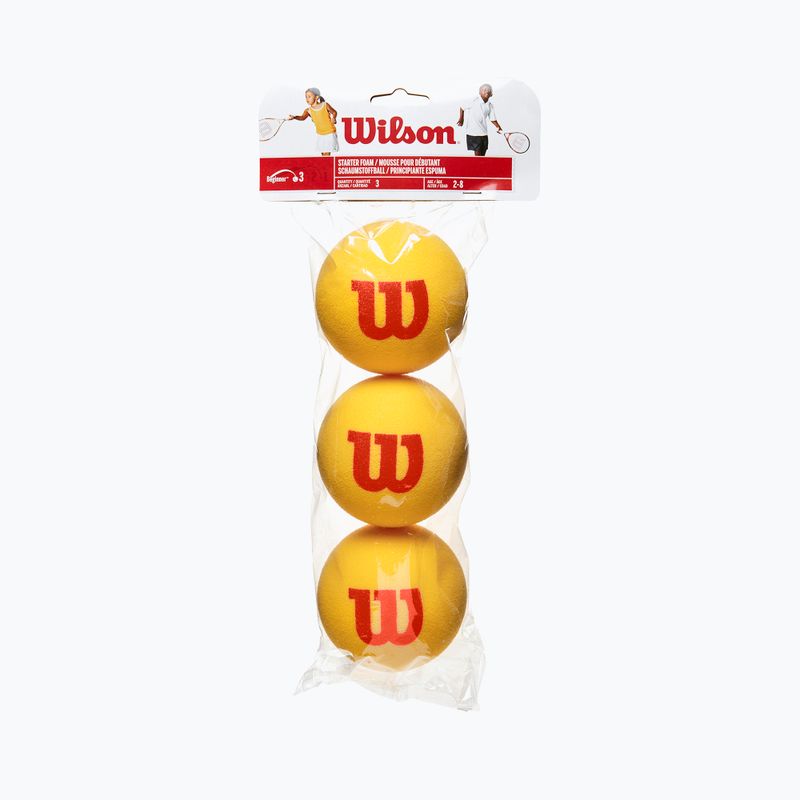 Детски топки за тенис Wilson Starter Tour Foam Tball 3 бр. жълти WRZ258900 2