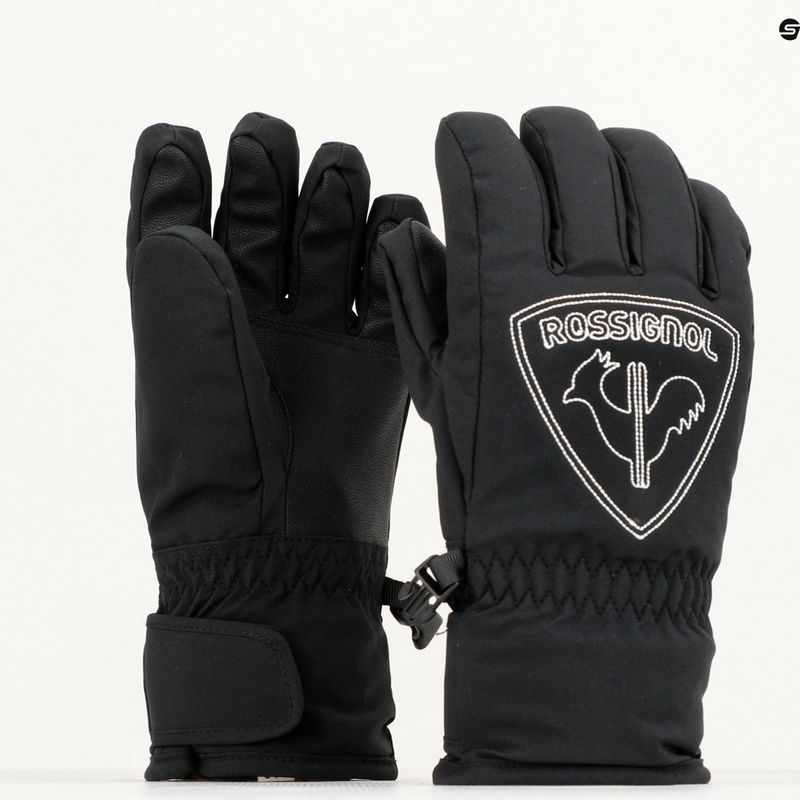 Rossignol Jr Rooster G детски ски ръкавици черни 6