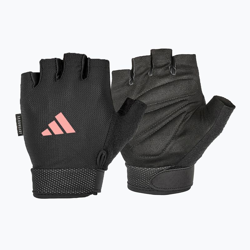 adidas Essential Регулируеми тренировъчни ръкавици черно/розово