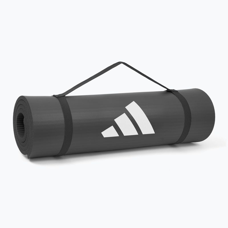 adidas Килимче за фитнес 10 мм сиво 6