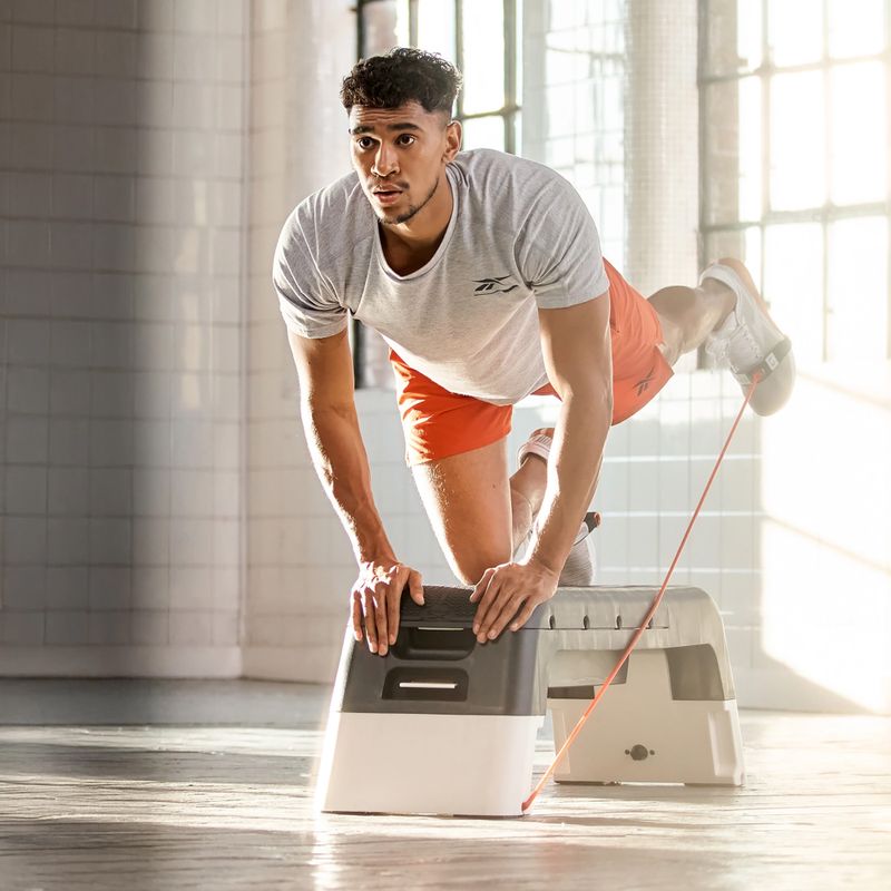 Мултифункционална степ платформа Reebok Deck white 15